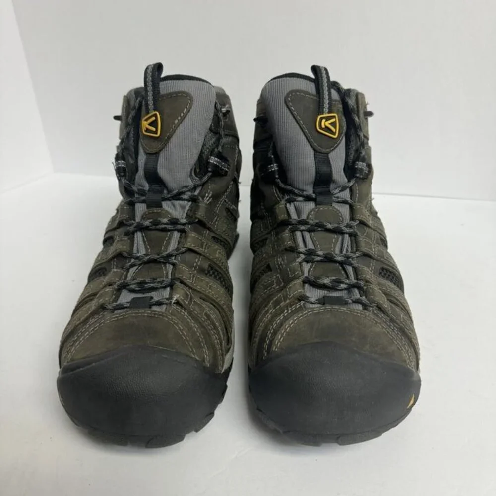 Keen Mens Flint Mid Steel Toe Boot Gray Size 13 M